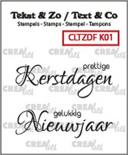 Crealies Clearstamp Tekst & Zo Font Kerst no 1