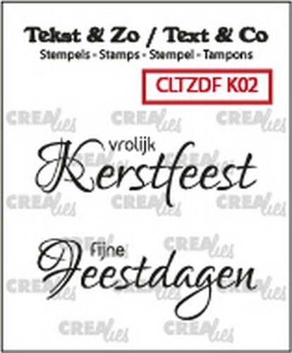 Crealies Clearstamp Tekst & Zo Font Kerst no 2