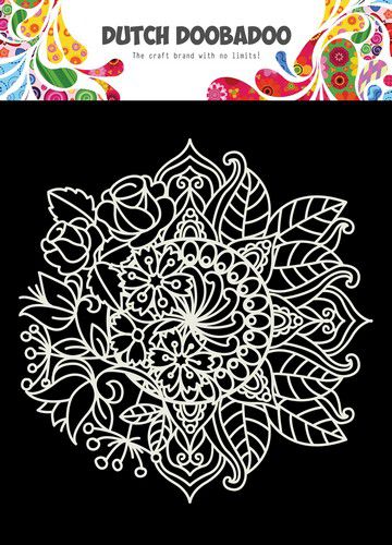 Dutch Doobadoo Mask Art 15x15cm Mandala met bloem