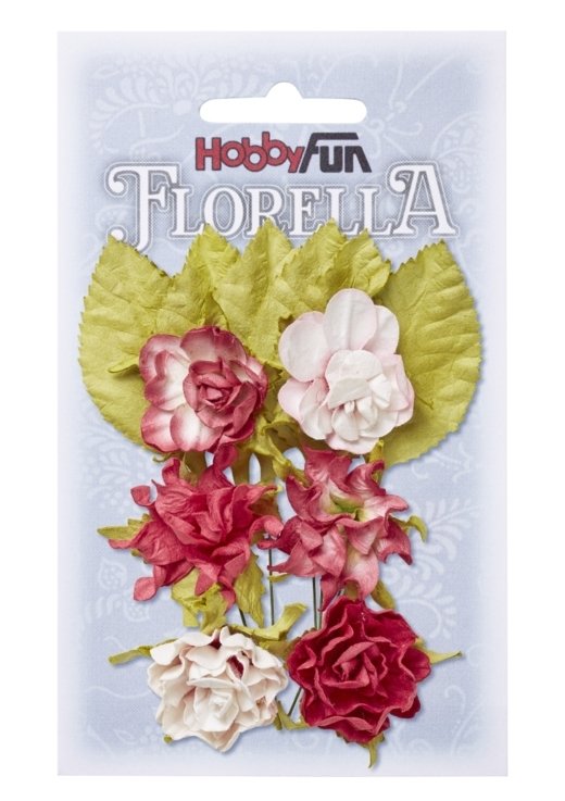 Florella bloem en blad hortensia, 3 cm