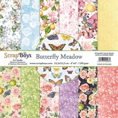 ScrapBoys Butterfly Meadow paperpad 15,2x15,2cm