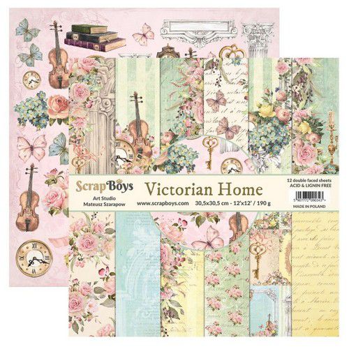 ScrapBoys Victorian Home paperset 30,5cm x 30,5cm