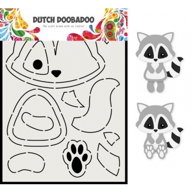 Dutch Doobadoo Card Art A5 Wasbeer 