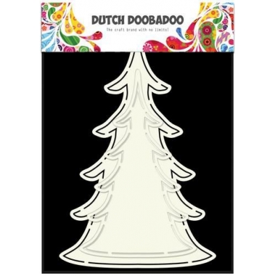Dutch Dobadoo Dutch Card Art kerst boom ( 2x )