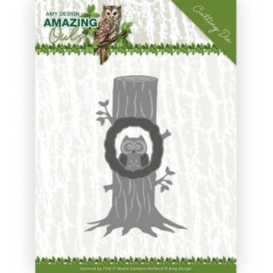 Dies - Amy Design. -  Amazing Owls - Owl in Tree