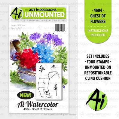 Art Impressions WC Chest of Flowers 4604