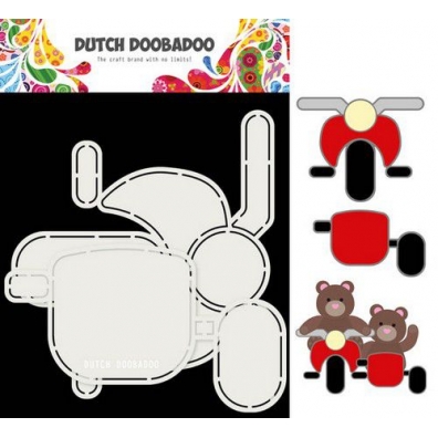 Dutch Doobadoo Card Art Motor en zijspan 2 set A5