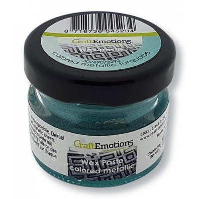 CraftEmotions Wax Paste Metallic colored - turquoise