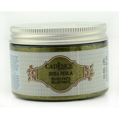 Cadence Dora Perla Metallic Relief Pasta - Malachiet groen