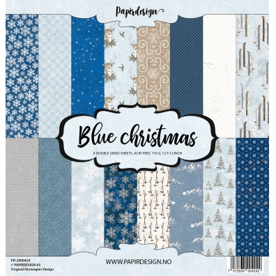 Papirdesign - Blue Christmas