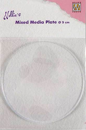 Mixed Media Plate - Round diam. 9cm