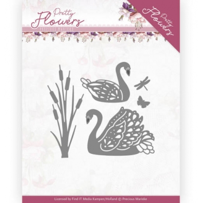 Snijmal - Precious Marieke - Pretty Flowers - Pretty Swans