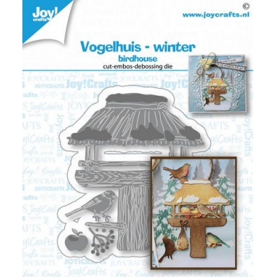 JoyCrafts Stans-embosmal - Vogelhuis Winter