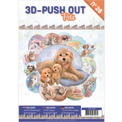 3D Push Out Boek - Pets - nr 26