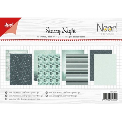 JoyCrafts Papierset - Noor - Design Starry Night