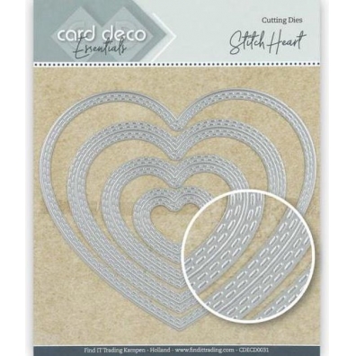 Card Deco Essentials - Stitch Heart