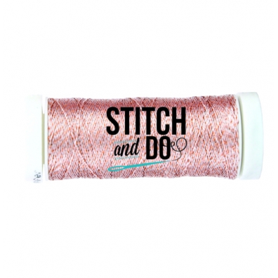 Stitch and Do Sparkles Embroidery Thread - Silver-Copper