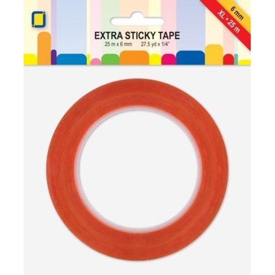 Extra sticky tape XL 25m x 6mm