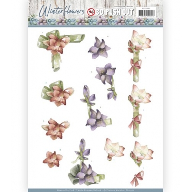 3D Push Out - Precious Marieke - Winterflowers