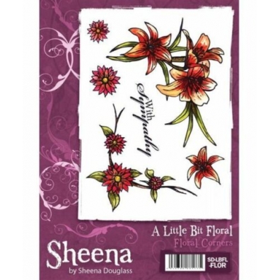 Stamp - Sheena - A little Bit Floral - Floral Corners