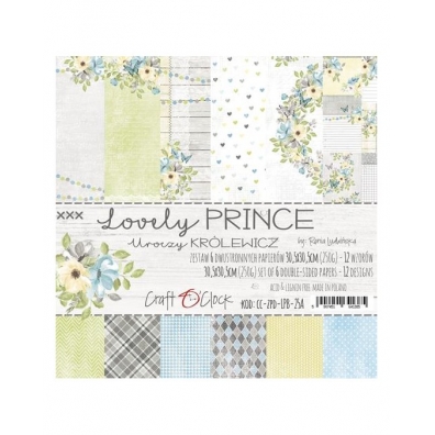 Craft O CLock - Lovely Prince - 6 double faced sheets - 30,5x30,5cm