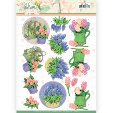 3D Knipvel - Welcome Spring - Jeanine's Art - Hyacinth