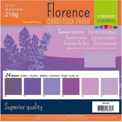 Florence Cardstock multipack 30,5x30,5cm Paars