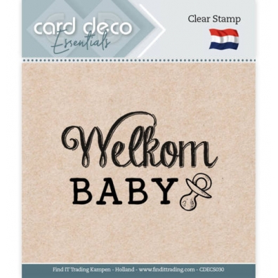 Card Deco Essentials - Clear Stamp - Welkom Baby